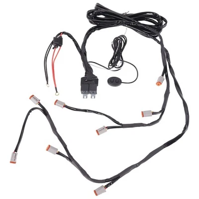 Universal Wiring Harness For maXpeedingrods LED Auxiliary Lights 8-Way 12-24V - Image 1 of 4