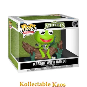 The Muppets - Kermit with Banjo Pop! Deluxe Vinyl Figure #1673 - Picture 1 of 2