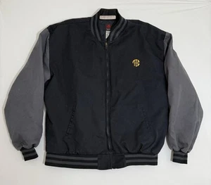 VTG Red Kap Lined Insulated Canvas Jacket Men’s XXL Black Full Zip Logo MADE USA - Picture 1 of 11