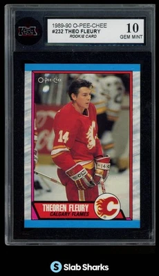 O-PEE-CHEE 1989 #232 Theoren Fleury radiocontrol novato KSA 10 Foto 1 de 4