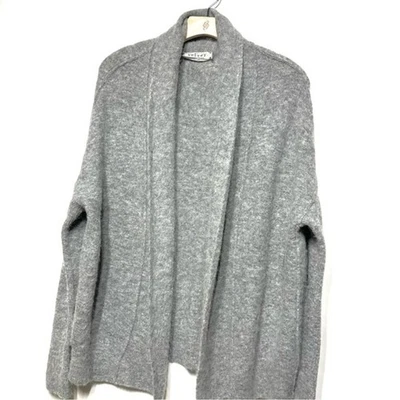 Velvet by Graham and Spencer Alpaca and Wool Blend Open Heather Gray Cardigan S - Image 1 of 4