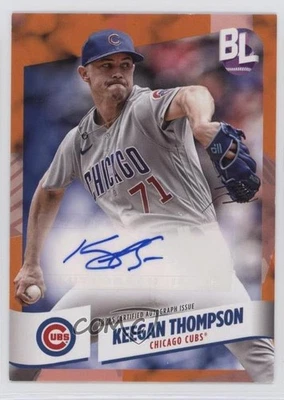 2024 Topps Big League Electric Orange Foil Auto Keegan Thompson #BEO-KT Auto - Image 1 of 2