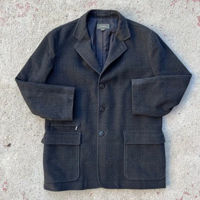 Chaqueta Abrigo Deportivo Emenegildo Zegna Gris Lana a Cuadros Cachemira XL 54 Lujo Invierno Foto 1 de 4