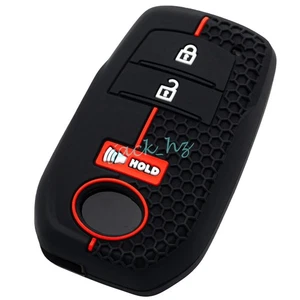 Silicone 3 Buttons Key Fob Case Cover For Toyota Highlander Prius Tacoma Sequoia - Picture 1 of 6