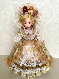Rika-chan Kleidung Kleid kleine Blumen ️ gelb 4-teiliges Set Handarbeit - Bild 1 von 8