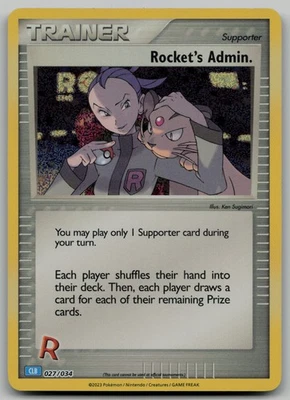 Rocket's Admin. (CLB) Classic Collection Trading Card Game Classic 027/034 NM - Image 1 of 2