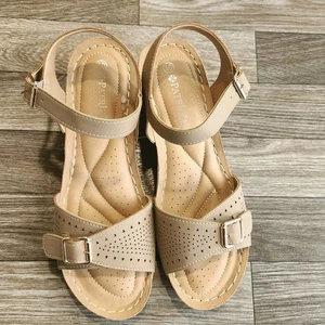 PATRIZIA Womens Sz 10 Wedge Sandals Spring Step Shantay Comfort ... - Picture 1 of 5