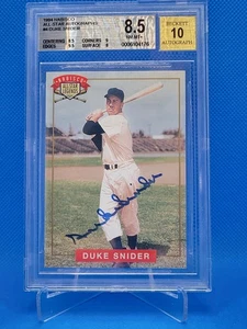 1994 Nabisco Baseball Duke Snider #4 All-Star Legends Auto - Picture 1 of 2