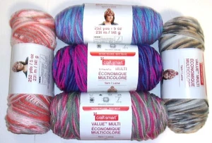 Craftsmart Value Multi Yarn, Acrylic 5 oz/ (Multiple Color Choice) 1 Skein