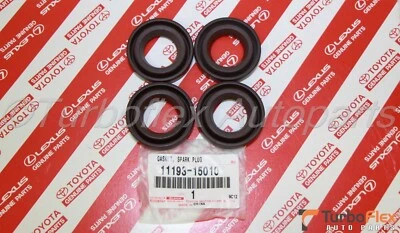 Toyota 4Runner Corolla Celica Spark Plug Tube Seal Set of 4 Genuine 11193-15010 - Image 1 of 4