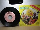 Old 45 RPM Children's Record - Sesame Street CTW 99074 - Sing / Happiest Street