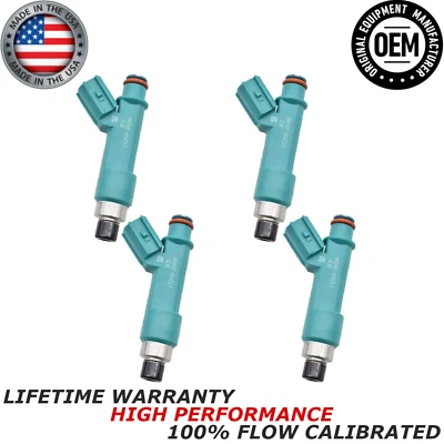 x4 OEM Denso Fuel Injectors for 2009 2010 2012 2013 Toyota Matrix 2.4L I4 - Image 1 of 4