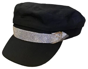 100% Cotton Lady Women Cadet Newsboy Rhinestone Fashion Hat Cap - Picture 1 of 5