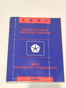 1993 Dodge Daytona Chrysler Lebaron Body Diagnostic Procedures Manual OEM - Picture 1 of 8