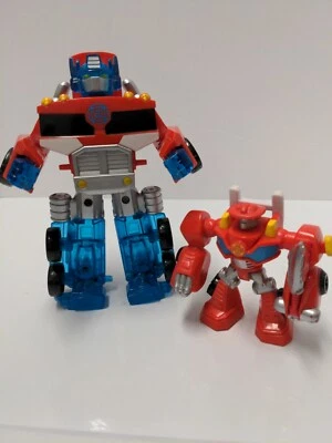 Playskool Heroes Optimus Prime ,lot Transformers Rescue Bots Hasbro Figure 6" - Image 1 of 4