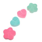 4 Pcs Makeup Brush Cleaning Pad Cushion Cleaner Silicone Mat