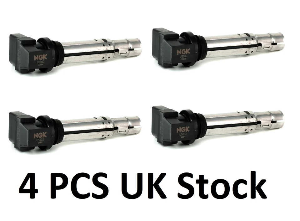 X 4 NGK U5002/ 48003 Ignition Coil VW Passat Jetta 1.4L - Image 1 of 1