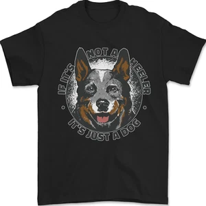 Azul Heeler Australiano Reses Perro Camiseta Hombre 100% Algodón - Imagen 1 de 14