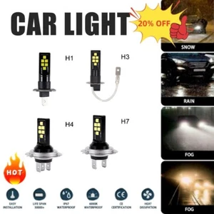 6000K H7 LED Lights Headlight Lamp Bulbs High Low Beam Car Accessories UK - Picture 1 of 24