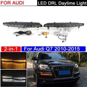 Daytime Running Lights LED DRL Fog Lamp Replacement Bumper For Audi Q7 2010-2015 - Picture 1 of 10