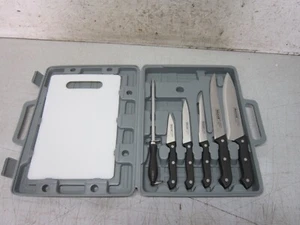 Maxam Knife Set with Cutting Board in Case - Picture 1 of 6