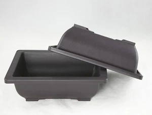 Rectangular Plastic Cactus & Succulent, Bonsai Training Pot - 7.5"x 5.5"x 2.5" - Picture 1 of 12