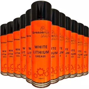 GreaseApe - White Lithium Grease Spray Lubricant - 500ml Aerosol - Picture 1 of 11