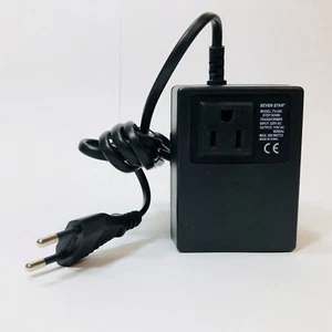 Travel Size Small 200 Watt Voltage Converter Transformer 220v to 110v Step Down  - Picture 1 of 2