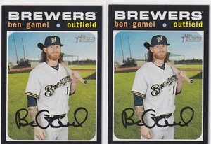 LOTTO (2) BIRRIFICI BEN GAMEL MILWAUKEE - 2020 TOPPS HERITAGE - P280 - Foto 1 di 2