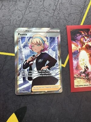 Pokémon Trainer Card Peonia 196/198 Full Art Ultra Rare Chilling Reign 151💎NM💎 - Image 1 of 2