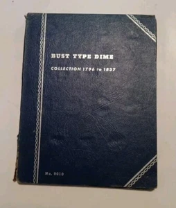 WHITMAN FOLDER FOR  BUST TYPE DIME  1796-1837 - Picture 1 of 3