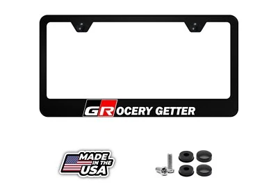 Marco de matrícula de metal negro Toyota GR 86 GROCERY GETTER Foto 1 de 4