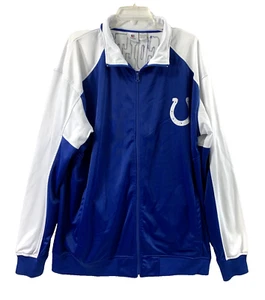 Indianapolis Colts Jacket Mens 2XT NFL Team Apparel Full Zip Lightweight Pockets - Picture 1 of 12