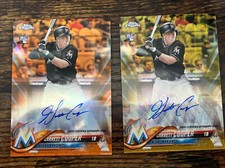 Garrett Cooper 2018 Topps Chrome Rookie Auto Orange & Gold Refractors #25 #50