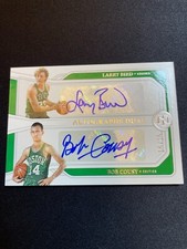 Larry Bird Bob Cousy 2022-23 Panini National Treasures Dual Auto 16/25 小田