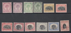Liberia # 54-63 + 54a & 60a Mint 1897-1905 Fauna Elephant Hippo - Picture 1 of 1