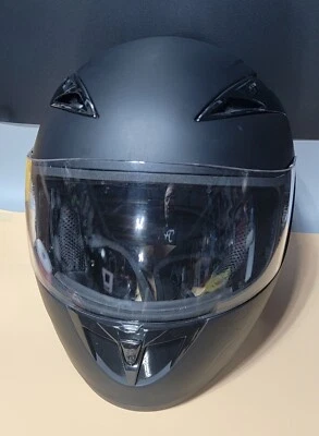 Casco de motocicleta Daytona Shadow cara completa NEGRO MATE talla: mediano / como nuevo Foto 1 de 4