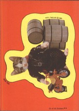 1983 Perlorian Cats Non-Sport Card #23 Completed Blue Puzzle Picture B