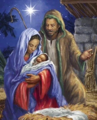 Panel de tela para acolchado digital David Textile - Religioso - Navity - 35,5x44 Foto 1 de 3