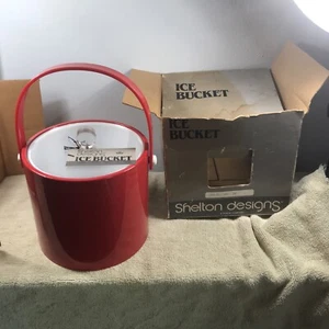 Vintage roter Shelton Designs Eiskübel 3 Quart # 17902 Originalkarton unbenutzt  - Bild 1 von 20