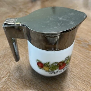 Vintage Corning Ware Gemco Spice of Life Creamer Pitcher Pot A Creme Made In USA - Picture 1 of 6