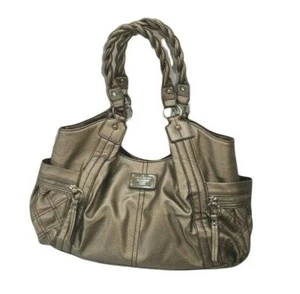 Relic Metallic Gold Shoulder Bag Boho Handbag Purse Twist Rope Handle - Picture 1 of 12