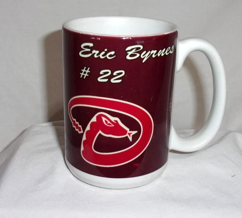 Diamondbacks  Cup Eric Byrnes #22 MLBP Mug 12 oz. Boelter Major League Baseball Cover