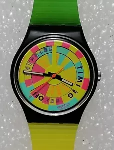 Swatch HOT RAP GR 113 - Vintage Original Made in Switzerland 1990 Unused - Picture 1 of 5