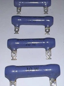 20,000 Ohm 10 Watt SPRAGUE Resistors Power Wire Wound Pack Of 4 Brand New - Bild 1 von 17