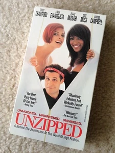 UNZIPPED Isaac Mizrahi documentary Naomi Christy Cindy Kate Linda used VHS tape - Bild 1 von 7