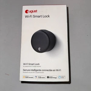 August Wi-Fi Smart Lock, Matte Black (PRO-AUG-SL05-M01-G01) - Brand new - Picture 1 of 2
