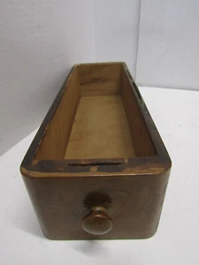 S-1 OLD CAST IRON SINGER TREDDLE SEWING MACHINE WOOD DRAWER PART - Picture 1 of 3