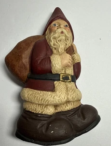 c.1991 LTD Ed Walnut Ridge 6” Chalkware Old World Look Santa See Disc/pictures - Picture 1 of 12
