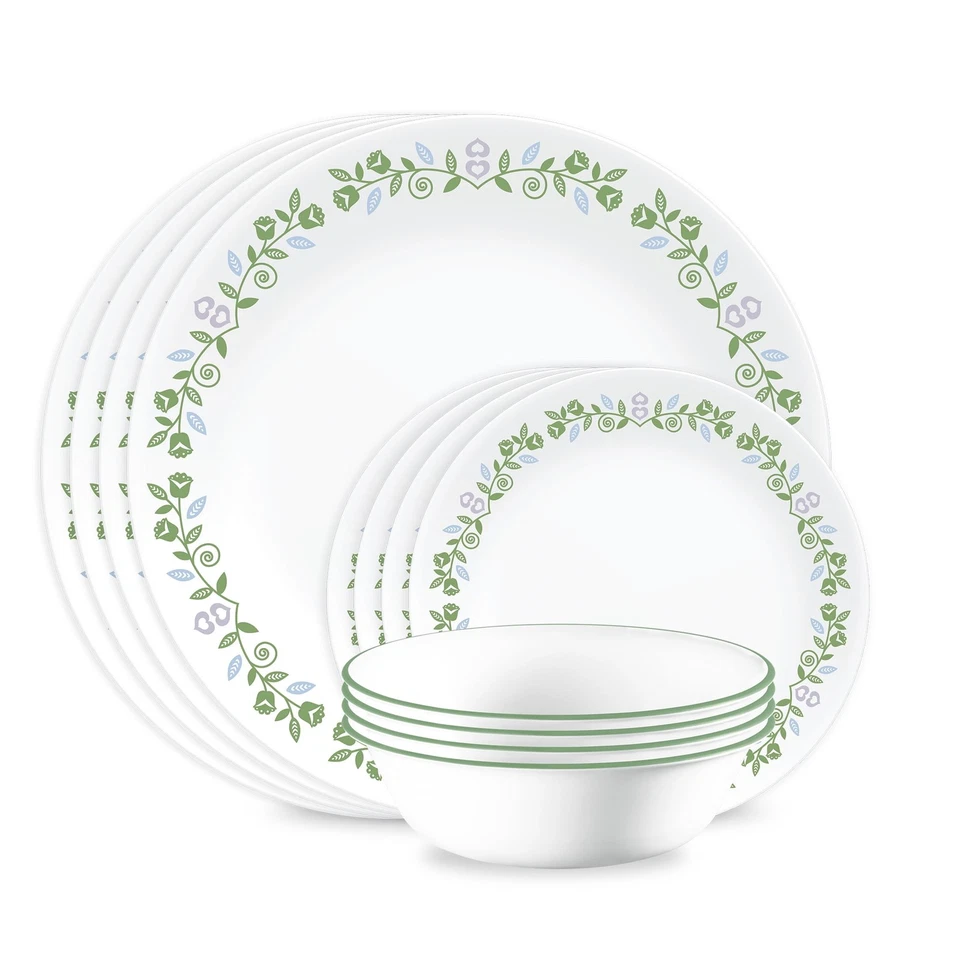 Corelle Bryndle 12-Piece Glass Dinnerware Set (Service for 4)
